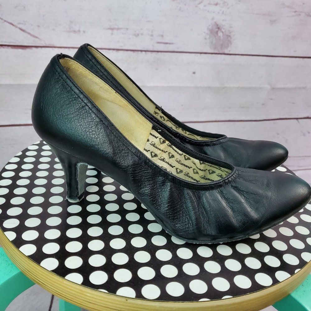 Dance Art by Diamant Heels, Leather Sole Size US 7.5 (EU 5.5) Ballroom Dance